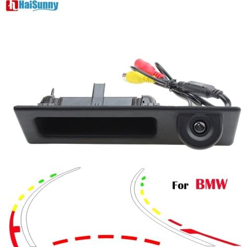 HaiSunny Car Rear View Camera With Intelligent Dynamic Trajectory Tracks For BMW F10 F11 F25 F30 BMW 3 Series 5 Series X3