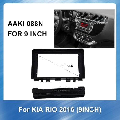 Car Auto Radio Multimedia fascia Fascia for Kia Rio 2016 Dash Kit Stereo DVD Player Panel Install Surround Trim GPS Bezel Frame
