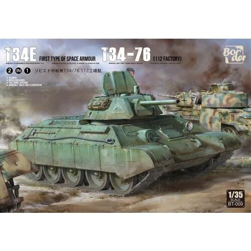 Border BT-009 1/35 T34E / T34-76 Medium Tank (Factory 112) Battle of Kursk (Wooded Box Limit Edition) - Scale Model Kit