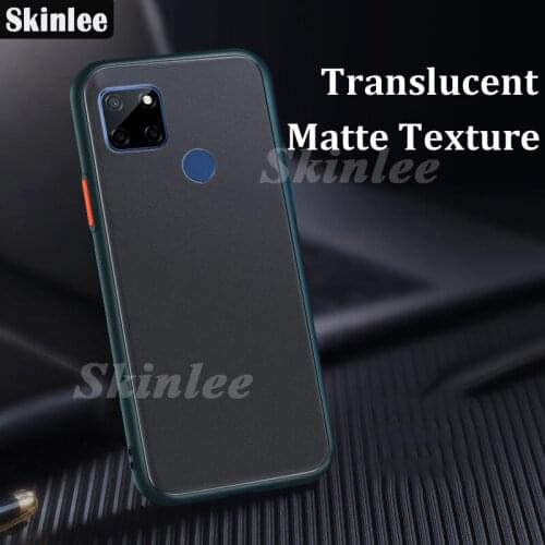 Skinlee For Realme C21Y Case Translucent Skin Matte Hard Cover Shockproof Case For Realme C21 Cover