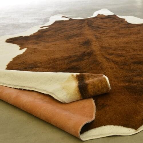 MUZZI Cow Leopard Carpet Imitation Animal Skins Natural Shape Rugs Big Size Living Room Decoration Non-slip Mats 1500x2000mm