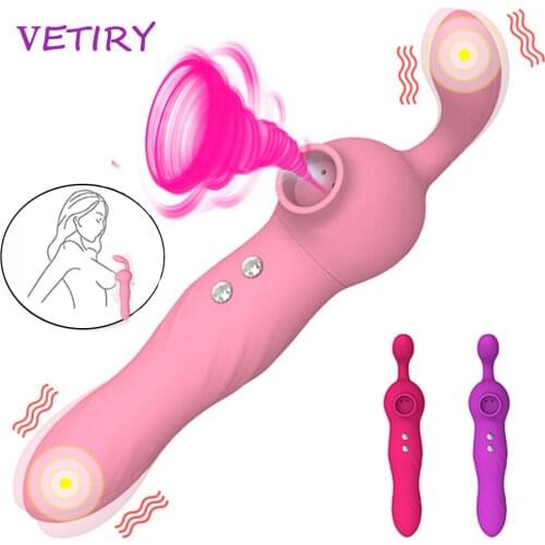 Dildo Vibrator Nipple Clit Sucker Sucking Vibrator Oral Sex Clitoris Stimulation Sex Toys For Women 10 Speed Vagina Massage