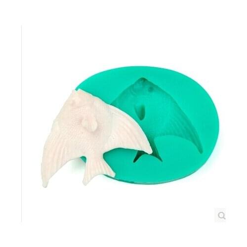 Fish New style lchocolate silicon mold fondant Cake decoration mold (si245)