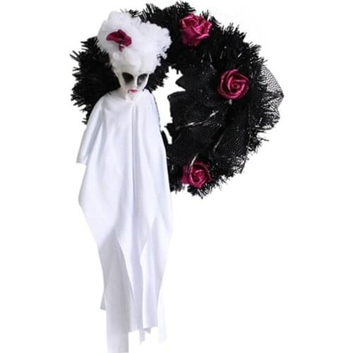Halloween Ghost Door Hanging Decor Festival Horror Party Wreath Ornaments Garland Ghost Door Hanging Decoration