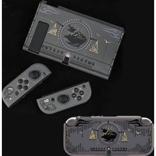 Matte Hard Protective Case Skin for Zelda Monster Hunter RISE Nintend Switch NS Lite Joy-Con Back Housing Shell Cover Protector