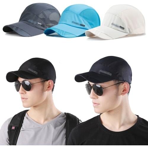 Men Outdoor Sport Cool Quick-drying Summer Running Baseball Mesh Hat Visor Cap