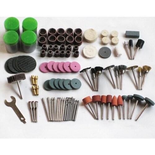 147pcs/lot Abrasive Accessories Rotary Tool Bit Set Dremel 1/8" Shank Grinding Carving Polishing for Grinder Machine