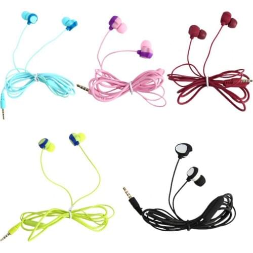 In-ear headset Universal stereo headset with microphone double bass 3.5mm wired headset subwoofer round hole headset