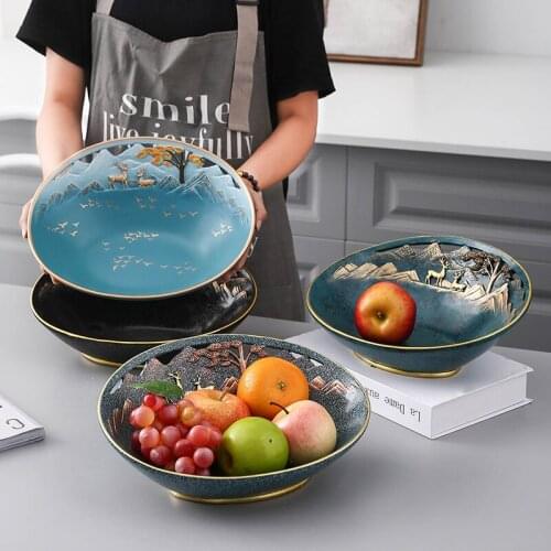 Nordic Creative Fruit Tray Household Living Room Tea Table Candy Snack Dry Fruit Plate Dining Table Decoration Fruit Bowl Orname