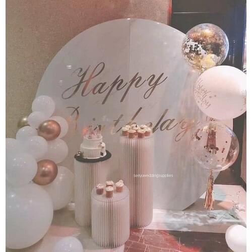 New style Handy Paper acrylic Folding Stand for Wedding Dessert Table senyu2406