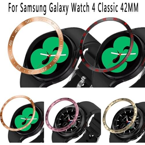 Bezel Ring For Samsung Galaxy Watch4 Classic 42MM Smart protective scratch-proof shell metal frame stainless steel shell cover
