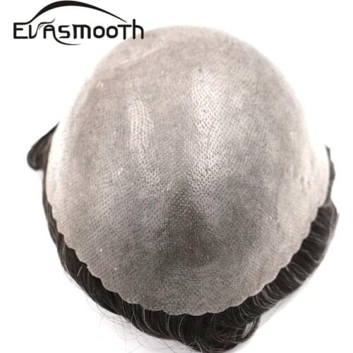 Front Swiss Lace Men Toupee Natural Hair Wig 100% Mens Human Hair Wig Replacement System Thin SKin Hair Prosthesis Wig for Men