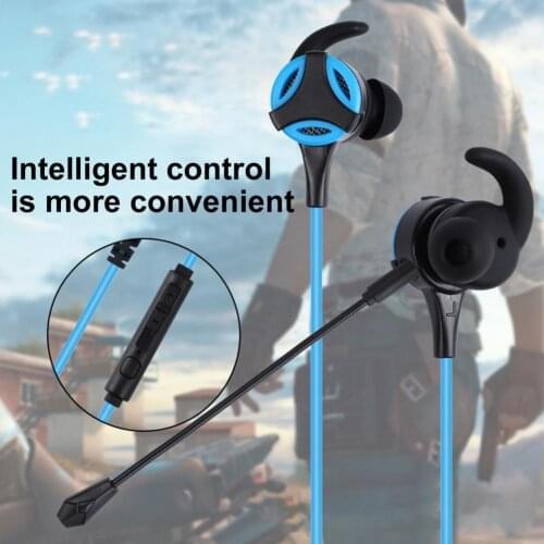 Portable In-ear ABS Volume Control Wired Gamer Earphone Gaming Headset for Computer
