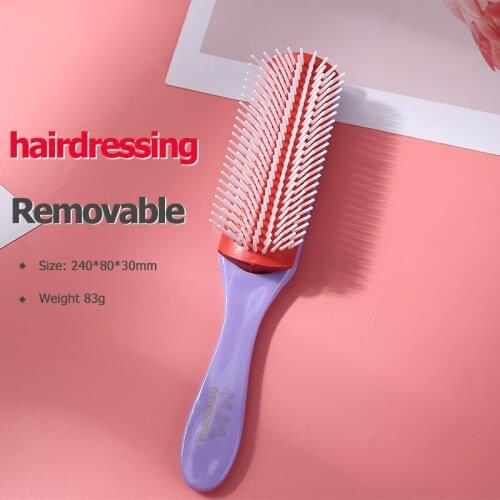 Pro Salon Hair Care Styling Tool Pro Hairbrush Comb Hairdressing Tool Smooth Scalp Massage Hair Brushes Girls Ponytail Comb