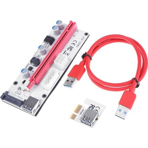 PCI-E PCIe Express X16 Extender PCI E USB Riser Card pcie Mining Card Adapter for bitcoin mining BTC motherboard device