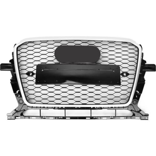 For SQ5 Style Car Front Bumper Mesh Grille Grill for Audi Q5/SQ5 8R 2013 2014 2015 2016 2017 Car Accessories