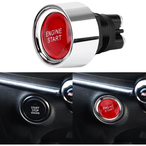 Universal Car Auto Switch Red Touch Engine Start Starter Switch Racing Illuminated Push Button
