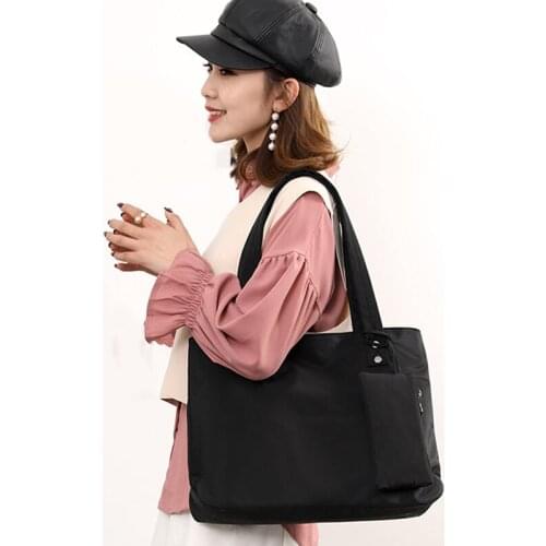 Large Capacity Long Shoulder Handbag Shopping Tote Bag Beach Top-handle Bags Women Designer Nylon Handbags