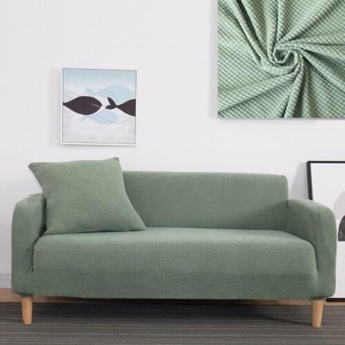 Jacquard Solid Sofa Protector Sofa Covers for Living Room Couch Cover Corner Sofa Slipcover L Shape 1/2/3/4-seater
