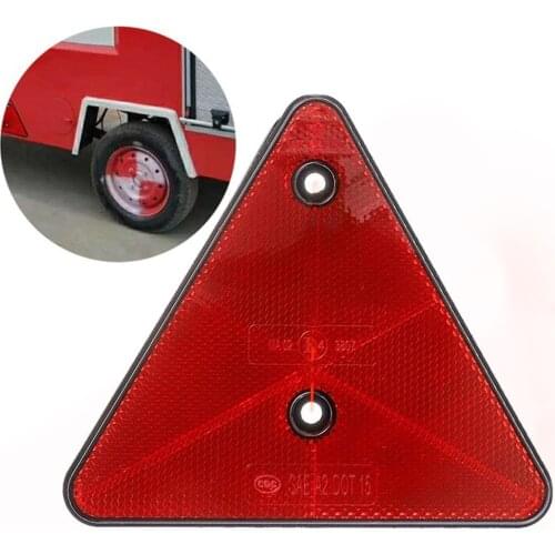 Red Triangular Reflector Screw Fit Rear Triangle For Trailers Protection Waterproof Caravans 1pc Truck Reflector Cold Sun P6P8