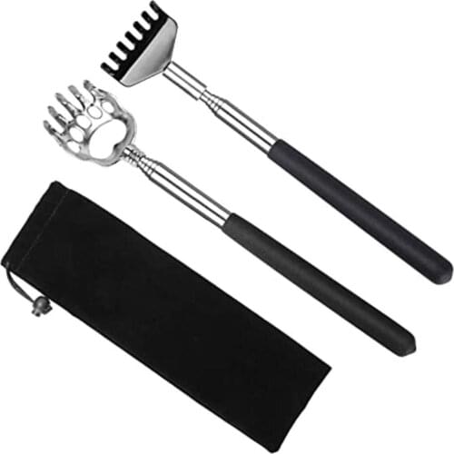 2pcs Back Scratcher Telescopic Scratching Back scratcher Massager Kit Back Scraper Extendable Telescoping Itch Health Products