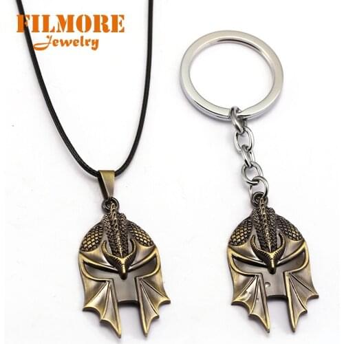 2018 New Game Dragon Age 3 Inquisition Eye Necklace Pendant Keychain Steampunk Neckless Grey Wardens Gamer Alloy Mask Keychain