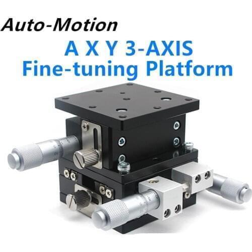 80*80cm 90*90cm XYZ axis fine turning platform Manual Displacement rotary table with micrometer head