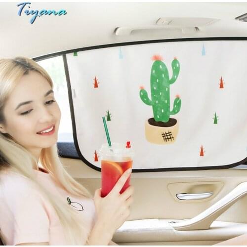 Automobile Shielding Ultraviolet Sunscreen Heat Insulation Magnetic Telescopic Car Blinds For Side Windows Car Shading Panels 55