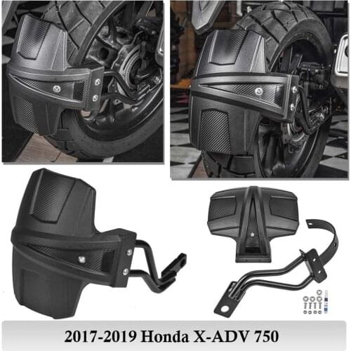 For Honda XADV 750 Rear Tire Hugger Wheel Fender 2017 2018 2019 2020 2021 XADV750 X ADV 750 Mudguard Cover Mud Splash Guard Blk