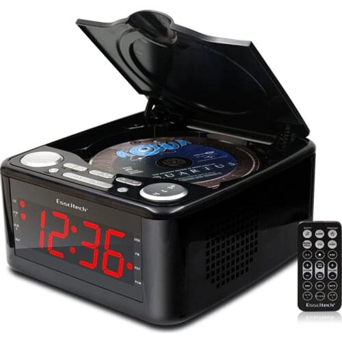 Clocked cd drive CD player, stereo speakers alarm clock usb prenatal Zaojiao / WMA music FM radio aux input headphone output MP3