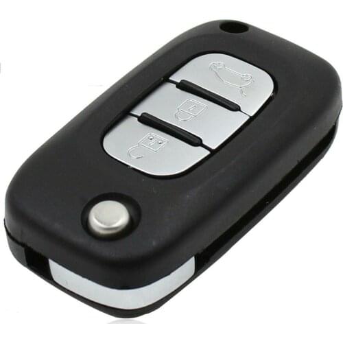 Car Remote Key Case Cover 3 Button Flip Car Remot Key Accessories Replacment Durable For Renault Clio Kangoo Modus Megane