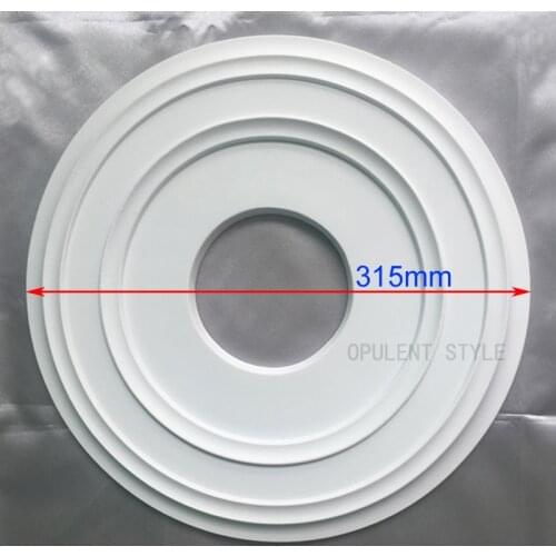 PU decorative ceiling rose chandelier ceiling plate rosette pendant light base decor panel polyurethane medallion