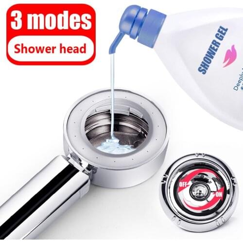 Double Sided Shower Head SPA Nozzle Bathroom Douche Sponsnal Bath High Pressure Handheld Stop Water Saving Booster Shower Head