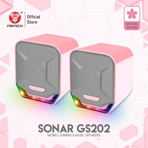 Fantech GS202 Cable Speakers 3.5MM Plug And USB Plug For PC RGB Game Speakers Acoustic Clarity And Sonorus For FPS Moba