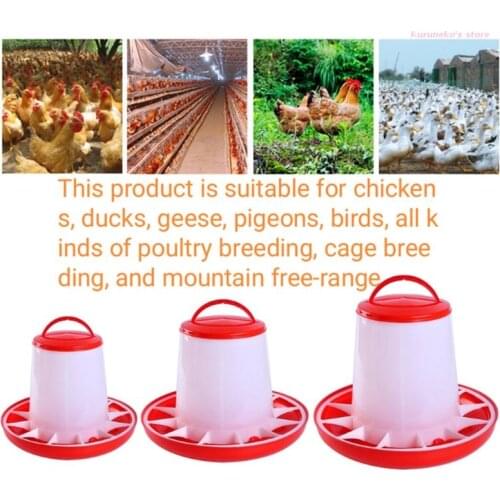 HX6D Chick Waterer Feeder Combo Poultry Automatic Drinker Food Dispenser for Bird
