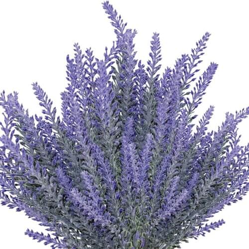 Artificial Plant Lavender Home Decor Modern Mantel Decorations for Indoor Outdoor Flower arrangement DIY Living Room Household
