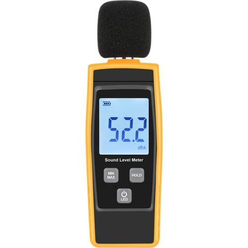 Digital Sound Level Meter DB Meters 30-130dBA Noise Volume Measuring Tool Decibel Monitoring Tester with Max/Min/Data Hold Mode