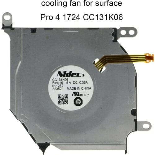 Computer Fans For Microsoft Surface Pro 4 1724 processor CPU Thermal Cooling Fan CC131K06 DC5V 0.36A laptops Cooler Radiator New