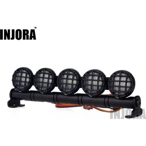 INJORA 126MM Multi-function Bright LED Light Bar for RC Crawler Tamiya Traxxas HSP RC Car Axial SCX10 90046 D90