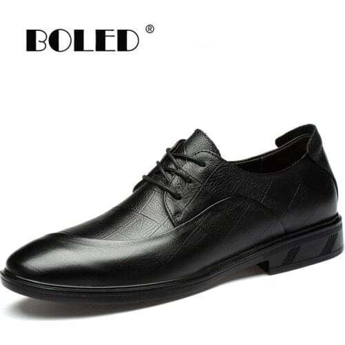 Handmade Genuine Leather Men Shoes Formal Wedding Dress Shoes Office Business Shoes Lace Up Formal Oxfords Shoes Men