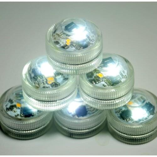 Outdoor Figurine Lights! Waterproof Design White&Warm White&RGB LED Submersible Floral Lights with Battery for Art Decor