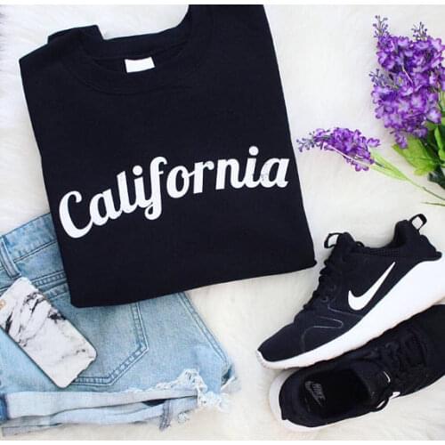 California Sweatshirt new arrival Sweatshirt moletom do tumblr casual tops fashion Jumper Unisex pullovers casual tops