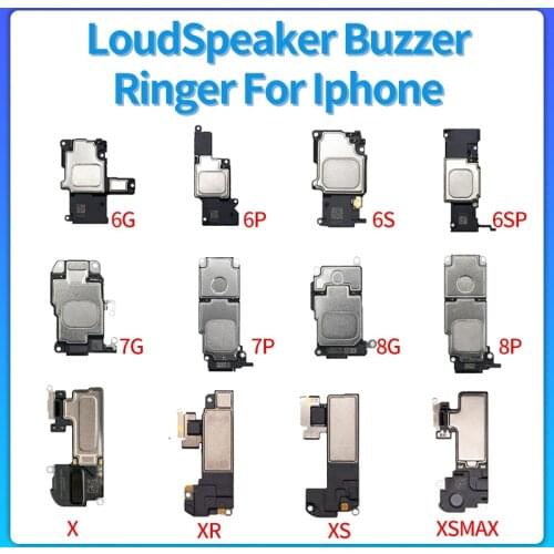 Original LoudSpeaker Flex Cable For iPhone 6 7 8 XR XS 11 12 Pro Max 12Mini Sound Buzzer Ringer Connector Replacement Parts