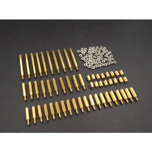 Essential copper M3 pillars + nut pack for freescale smart car