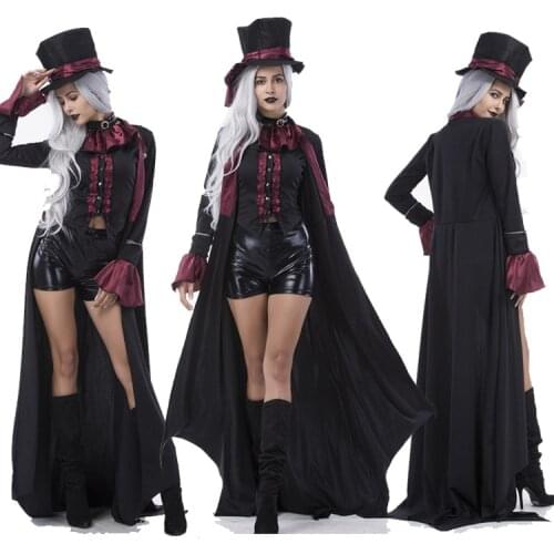 Halloween Vampire Devil Cosplay Adult Party Costume Ghost Bride Zombie Queen Princess Dress