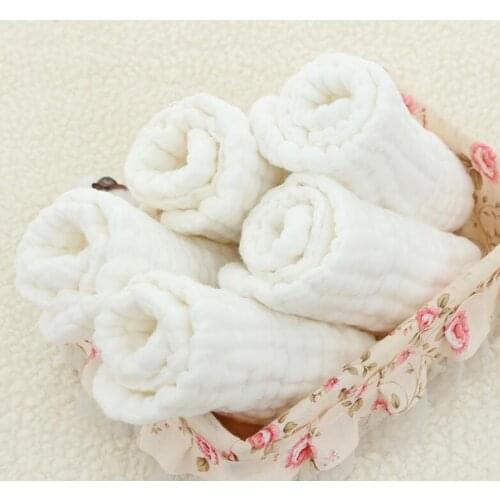 10Pcs/lot Reusable Baby Diapers Cloth Diaper 10 Layer Insert 100% Cotton Washable Baby Care Eco-friendly Diaper