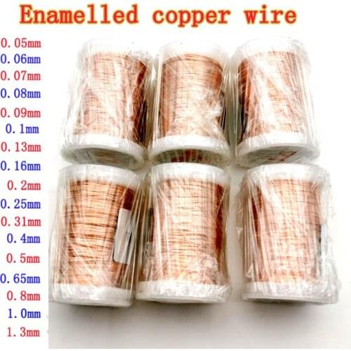 Qa-1-155 Magnet Wire 0.31 /0.4 / 0.5 / 0.65/0.8 /1.0mm 100G Enameled Copper Wire Magnetic Coil Winding electromagnetic induction