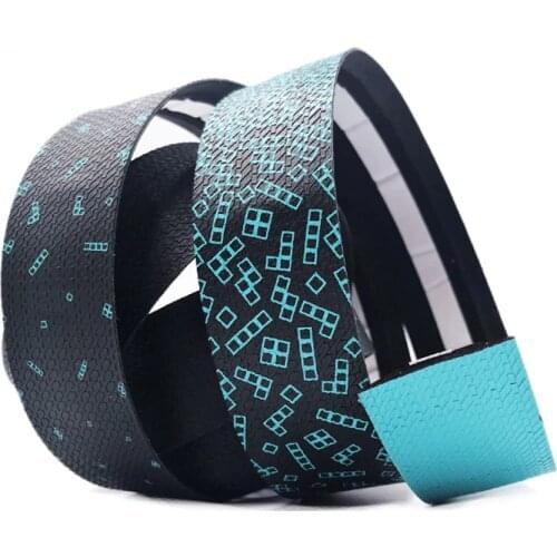 Bicycle Horn Straps Brand Square Graffiti Curved Handlebar Straps Road Bike Handlebar Straps Cycling Part Bike Handlebar Tape