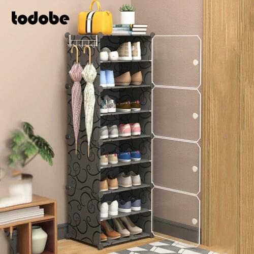 DIY Shoe Cabinet Dustproof Modular Shoes Boots Organizer Holder Creative Modern Home Dorm Storage Closet Shoe Rack Easy to Clean