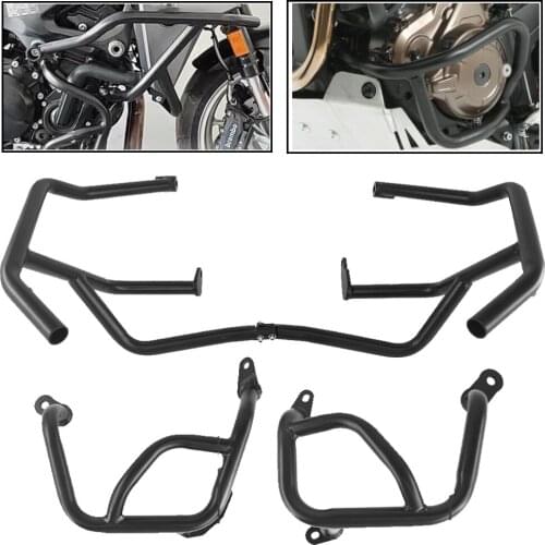 Motorcycle Upper Lower Engine Guard Crash Bar Buffer Tank Frame Fairing Bumper Protector For BMW F900R F900XR F900R/XR 2020 2021